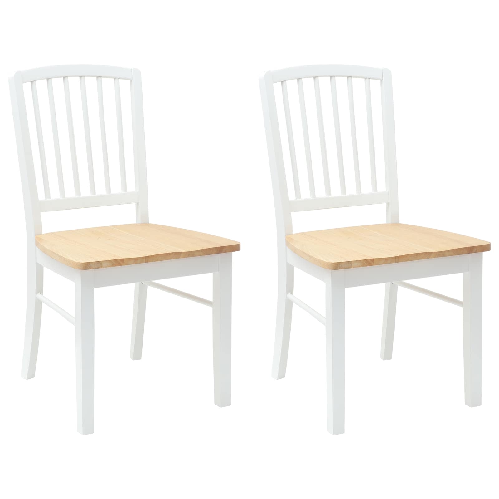Sedie da pranzo 2 pcs Bianco 50 x 52,5 x 91 cm 42020452