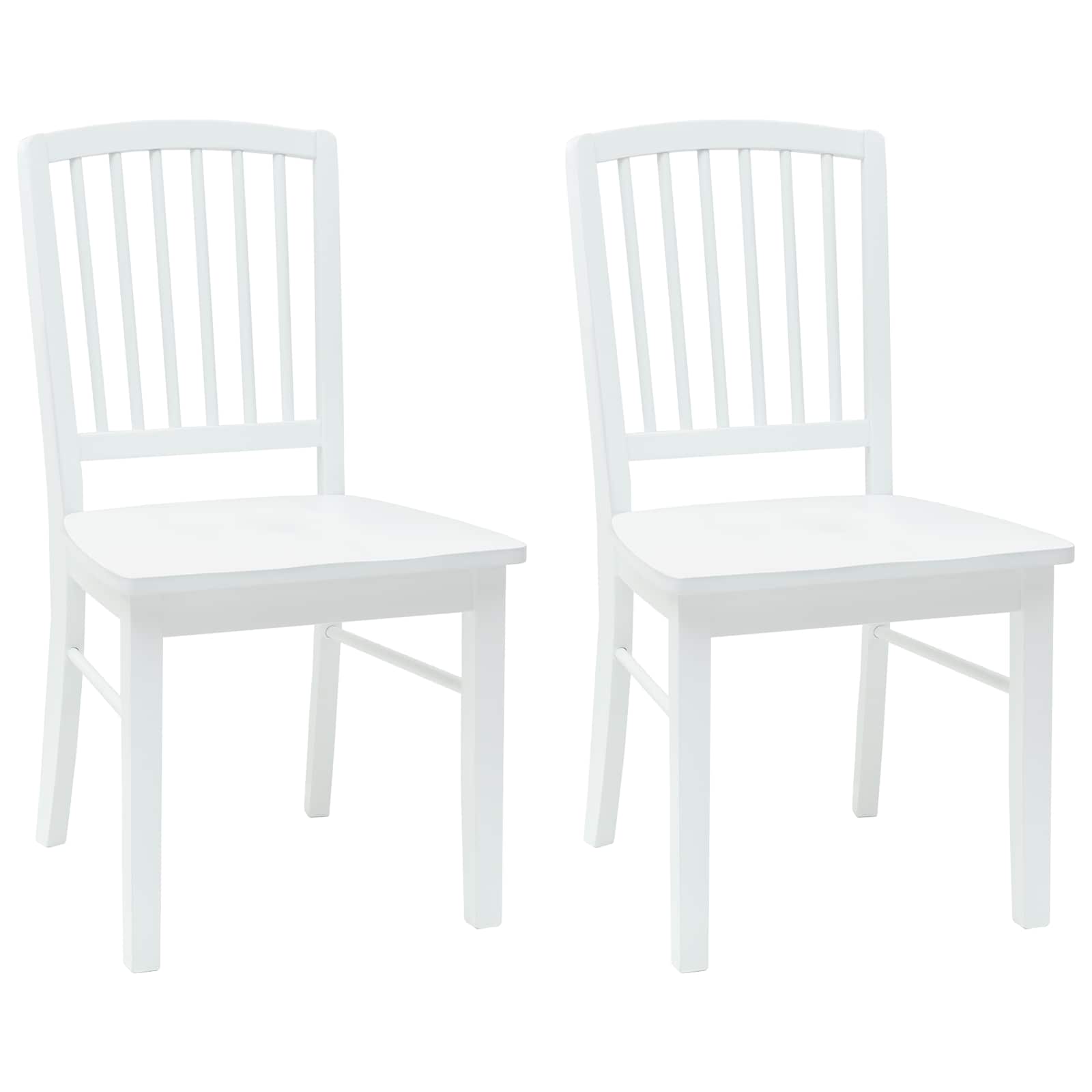 Sedie da pranzo 2 pcs Bianco 50 x 52,5 x 91 cm 42020453