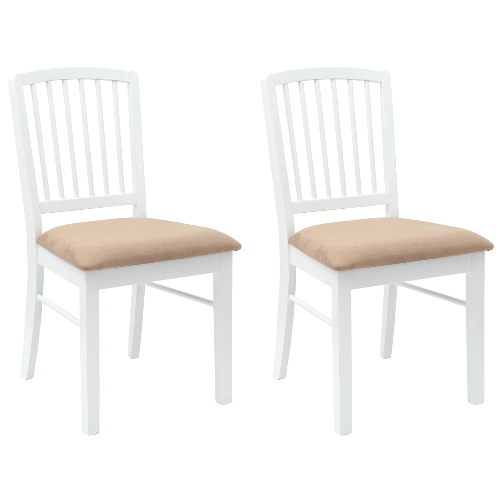 Sedie da pranzo 2 pcs Bianco 50 x 52,5 x 91 cm 42020454