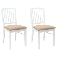 Sedie da pranzo 2 pcs Bianco 50 x 52,5 x 91 cm 42020454