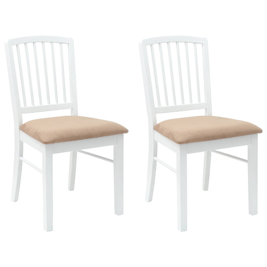 Sedie da pranzo 2 pcs Bianco 50 x 52,5 x 91 cm 42020454