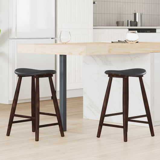 Sedie da pranzo 2 pcs Marrone Chiaro 46 x 37 x 63 cm 42020457