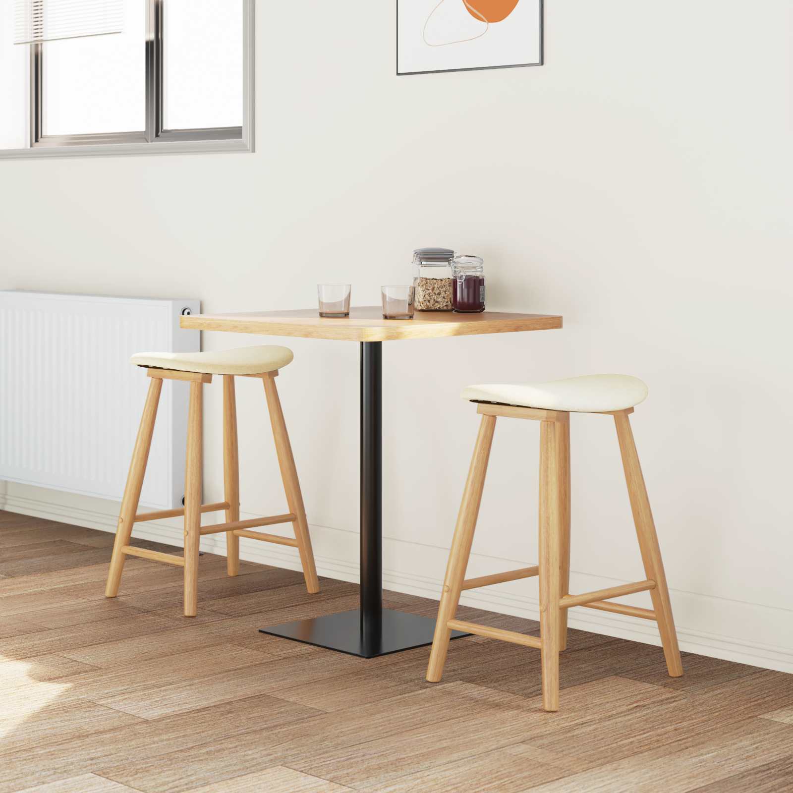 Sedie da pranzo 2 pcs Naturale 46 x 37 x 63 cm 42020458