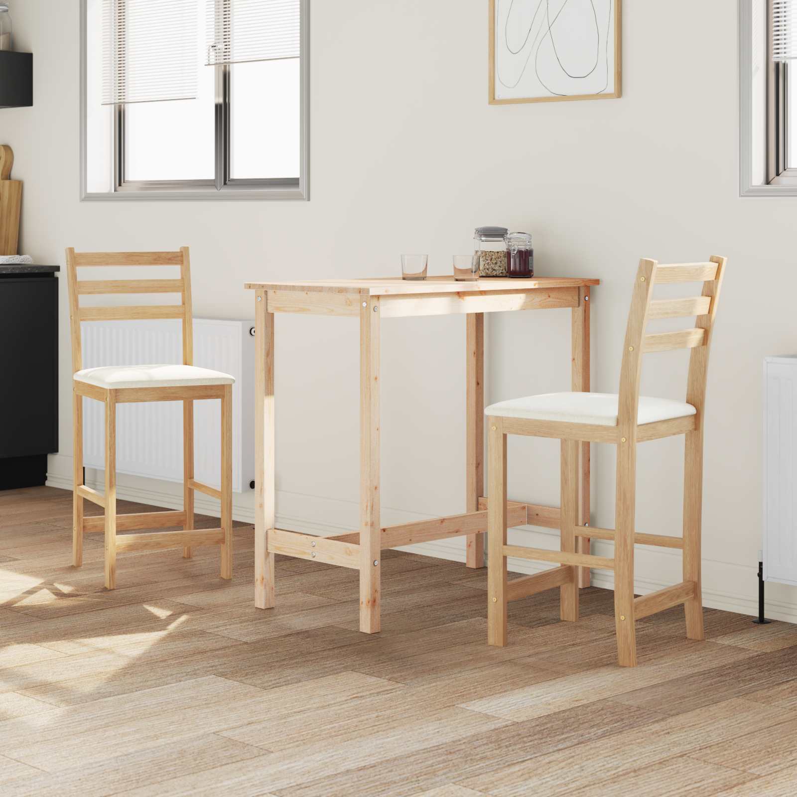 Sedie da pranzo 2 pcs Naturale 40 x 47,5 x 99,5 cm 42020467