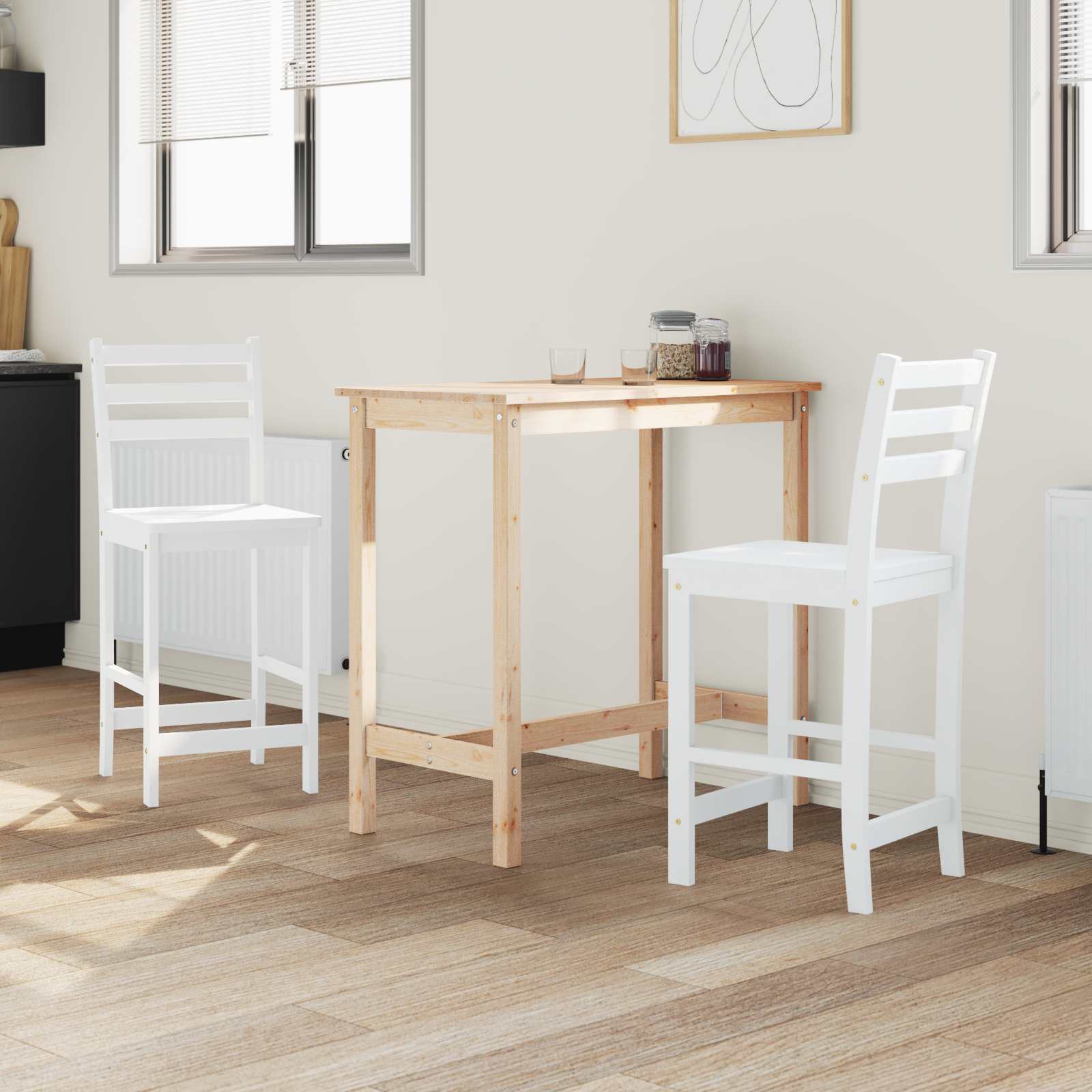 Sedie da pranzo 2 pcs Bianco 40 x 47,5 x 99,5 cm