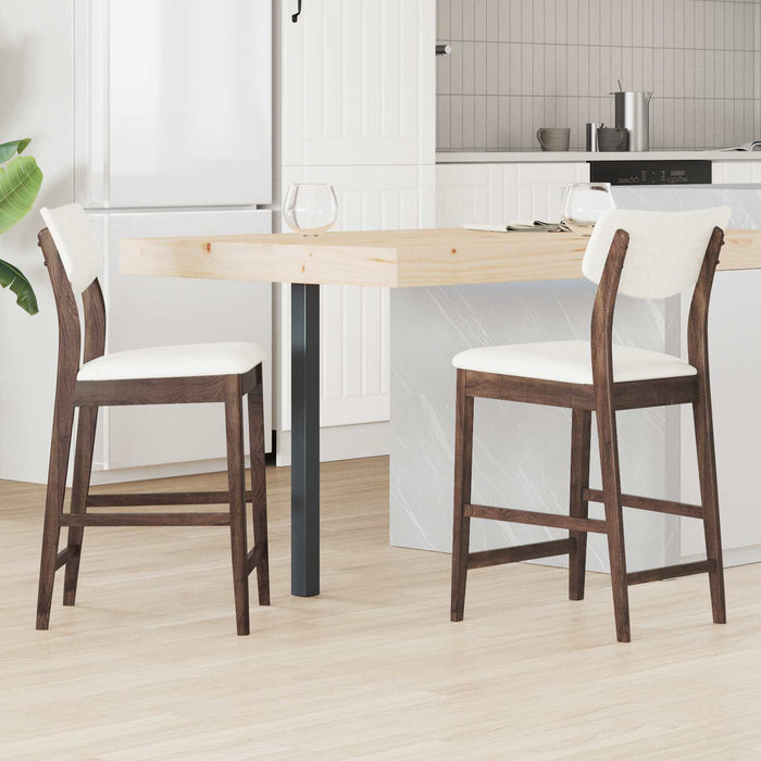 Sedie da pranzo 2 pcs Marrone Chiaro 48 x 49 x 95 cm