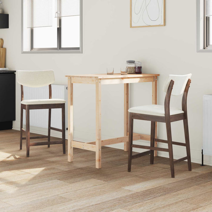 Sedie da pranzo 2 pcs Marrone Chiaro 48 x 49 x 95 cm