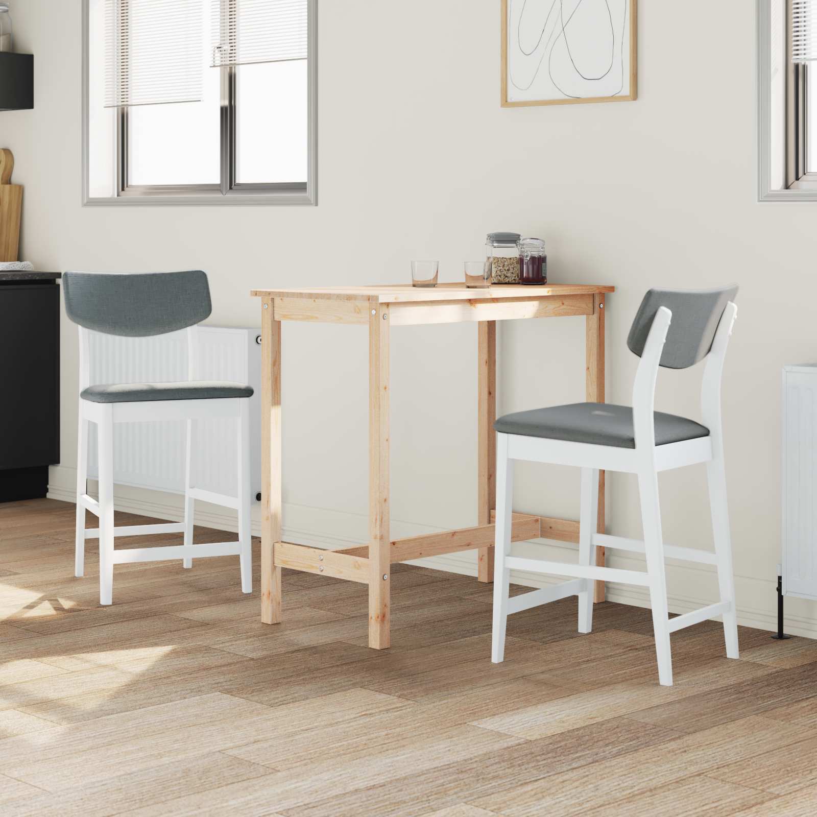 Sedie da pranzo 2 pcs Bianco 48 x 49 x 95 cm 42020478