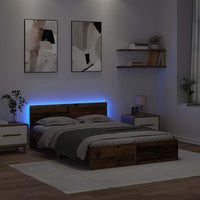 Struttura del letto con testiera Legno vecchio 120 x 190 cm 3403592