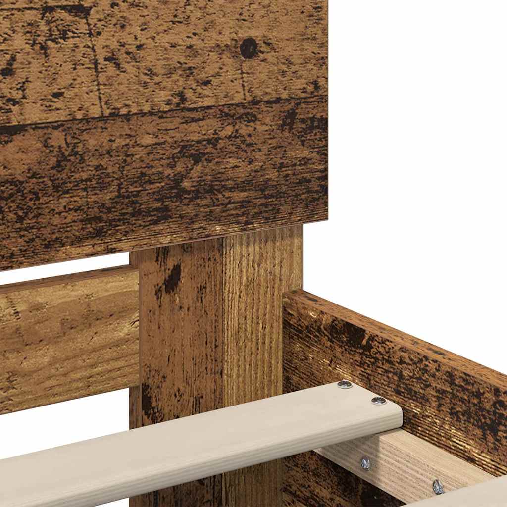 Struttura del letto con testiera-Giroletto con Testiera Legno vecchio 160 x 200 cm 108684