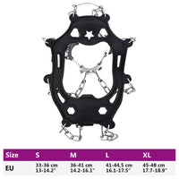 Artigli di ghiaccio per scarpe Nero XL 42021448
