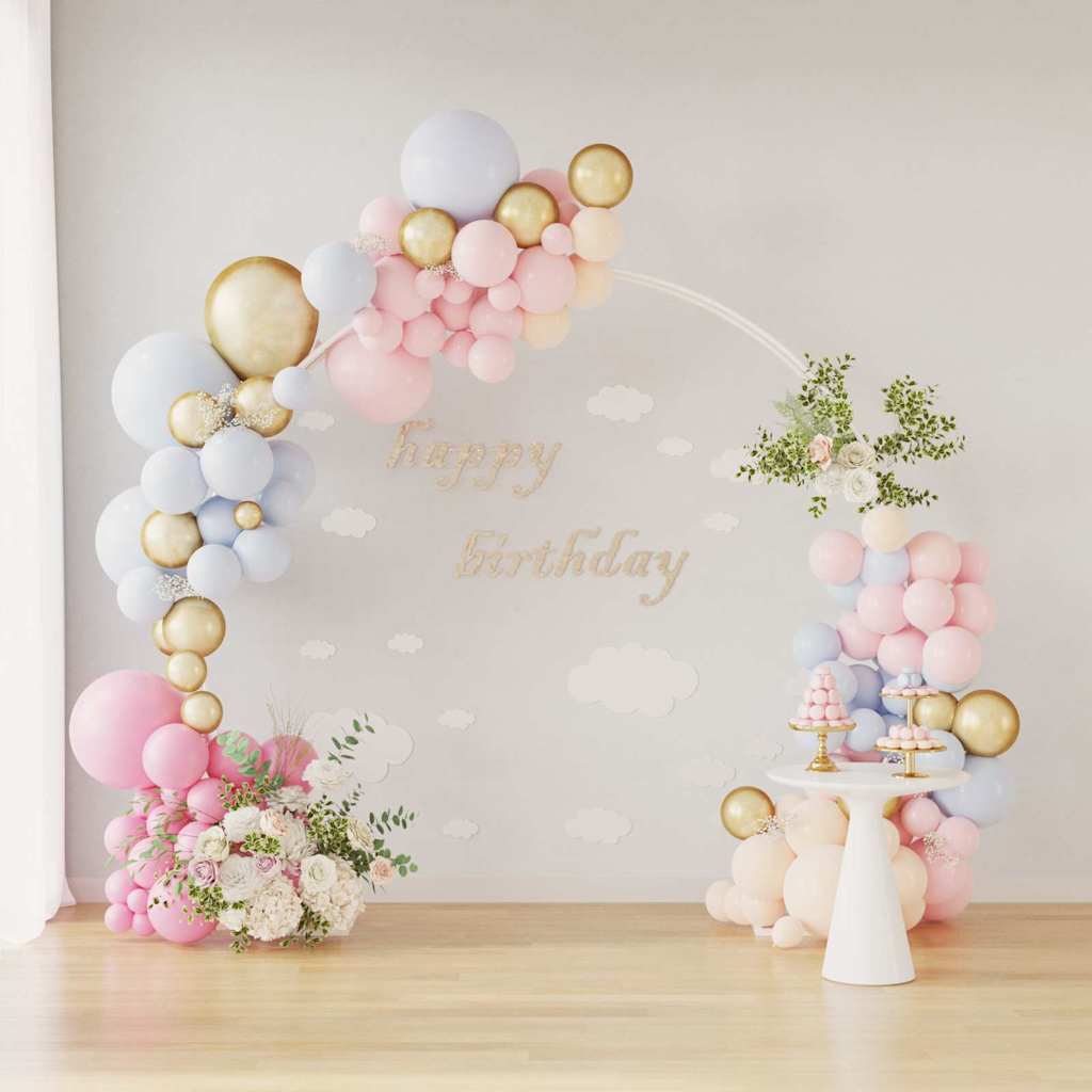 Arco Nuziale Bianco 220 x 45 x 200 cm Acciaio 42023031