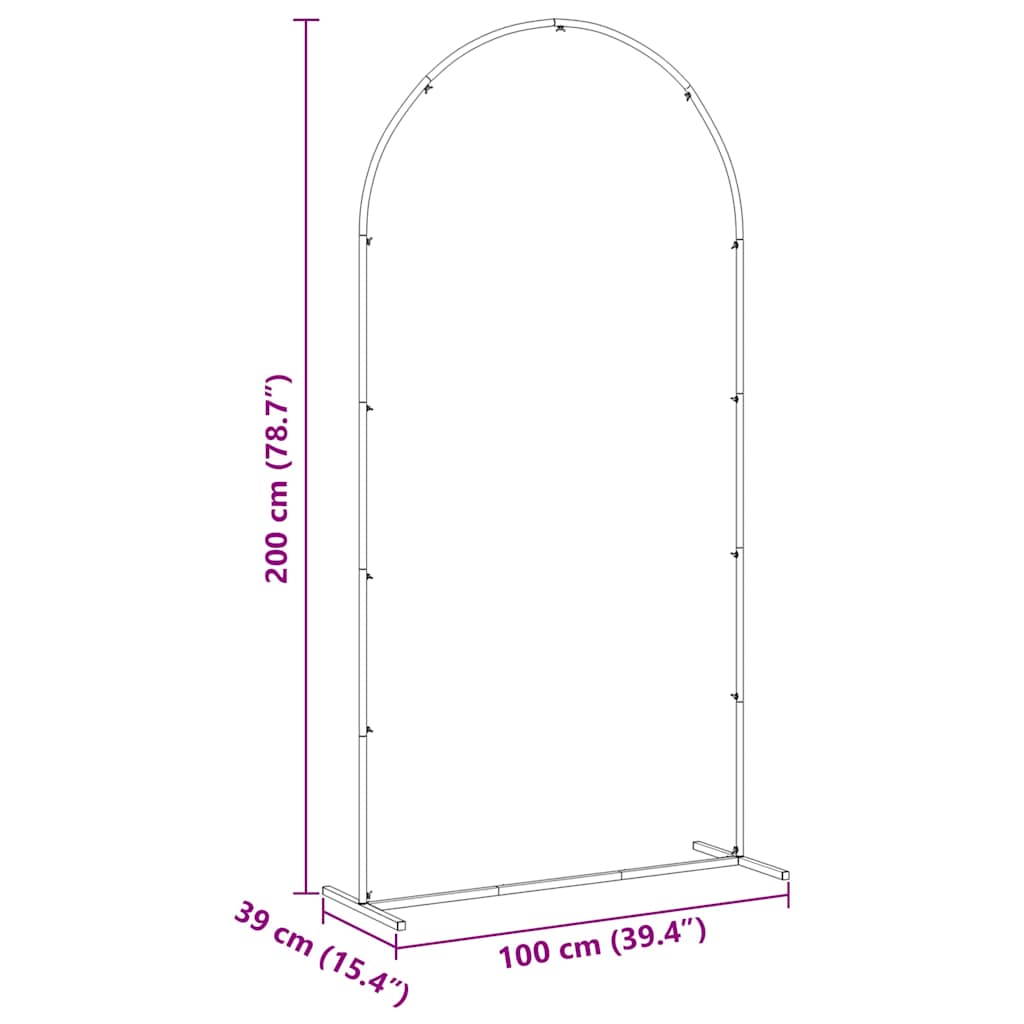 Arco Nuziale Oro 100 x 39 x 200 cm Acciaio 42023036