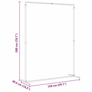 Arco Nuziale Bianco 150 x 45.9 x 200 cm Acciaio 42023039