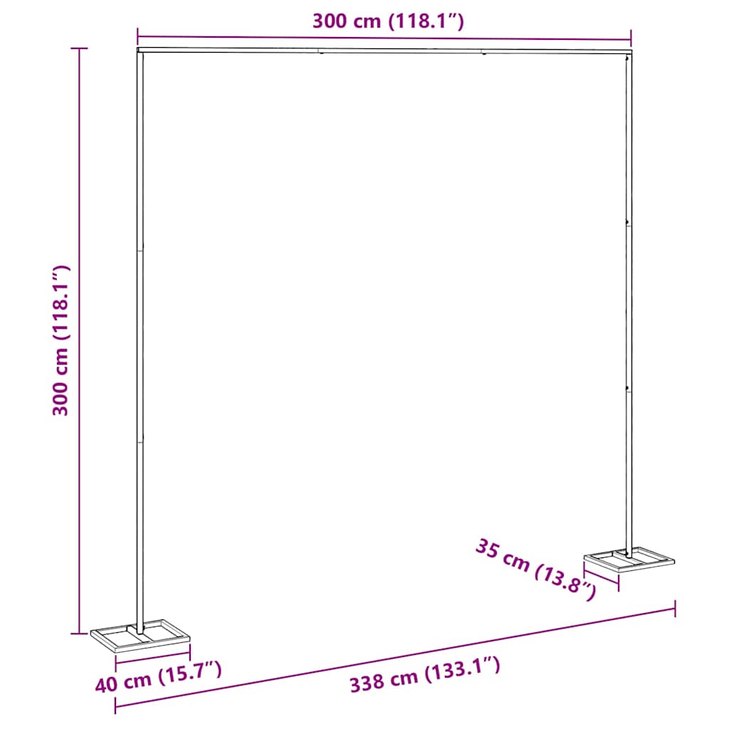 Arco Nuziale Oro 338 x 35 x 300 cm Acciaio 42023041