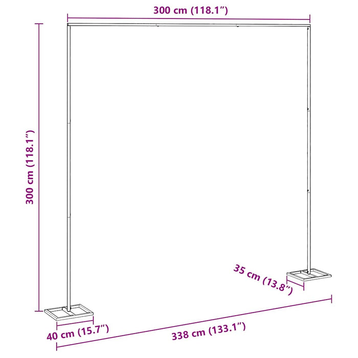 Arco Nuziale Oro 338 x 35 x 300 cm Acciaio 42023041