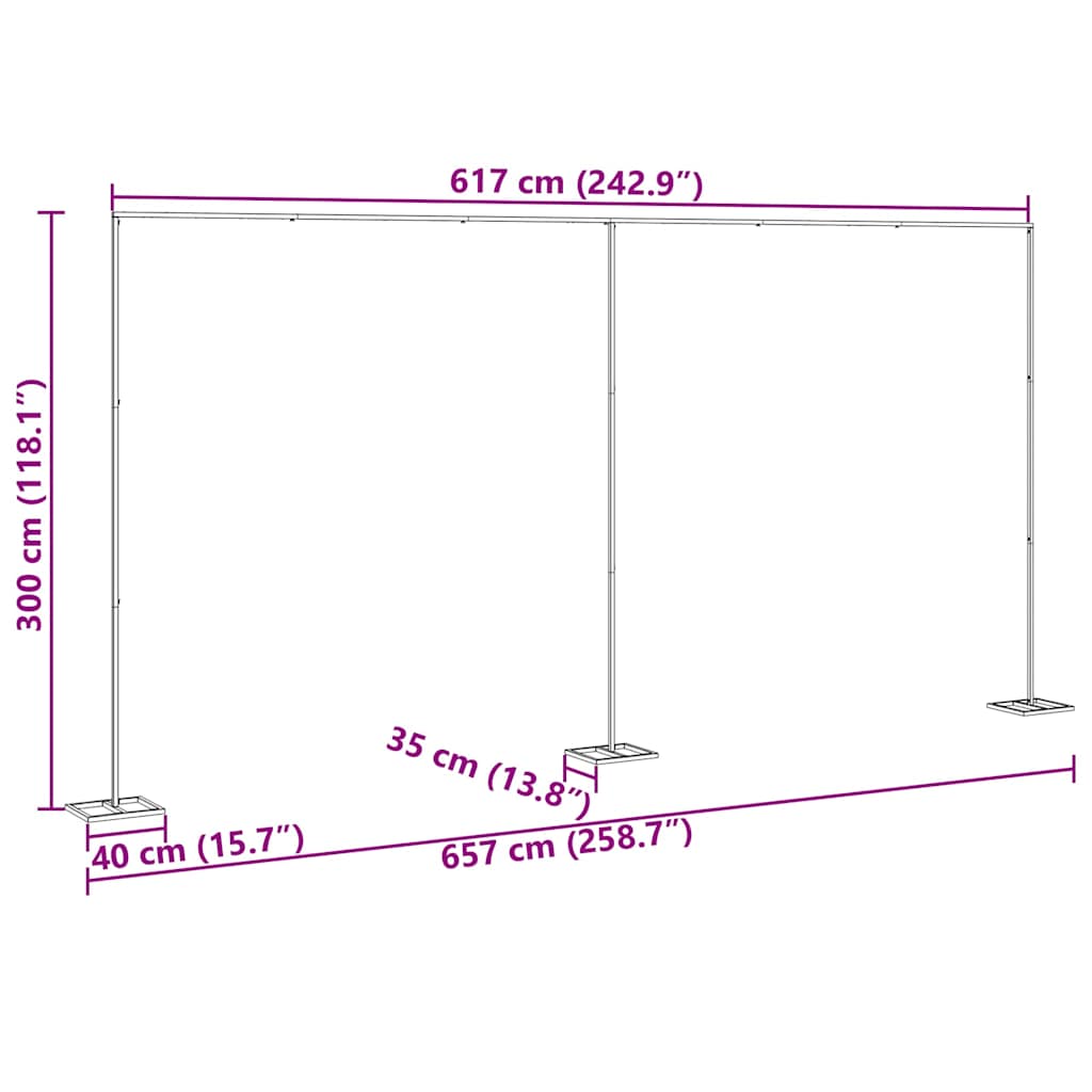 Arco Nuziale 338 x 35 x 300 cm Acciaio 42023042