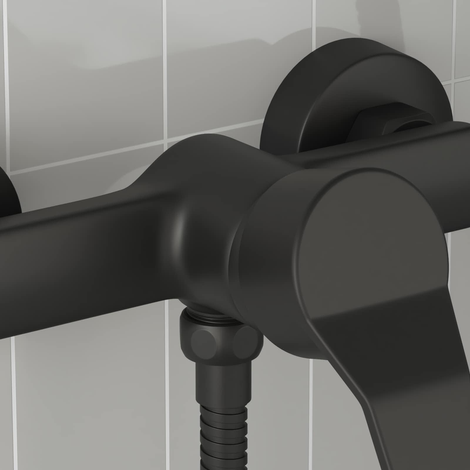 Miscelatore Doccia Nero G 1 / 2 pollici Ottone 42023389