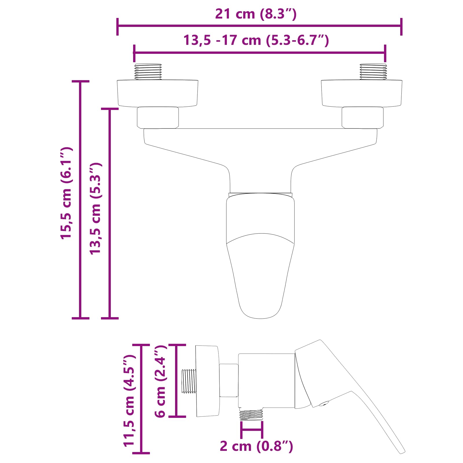Miscelatore Doccia Cromo G 1 / 2 pollici 42023390