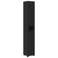 Set di mobili per il bagno 4 pcs Nero Legno multistrato 3403841