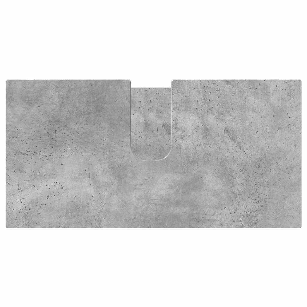 Set di mobili per il bagno con cassetto 4 pcs Grigio cemento 3403843