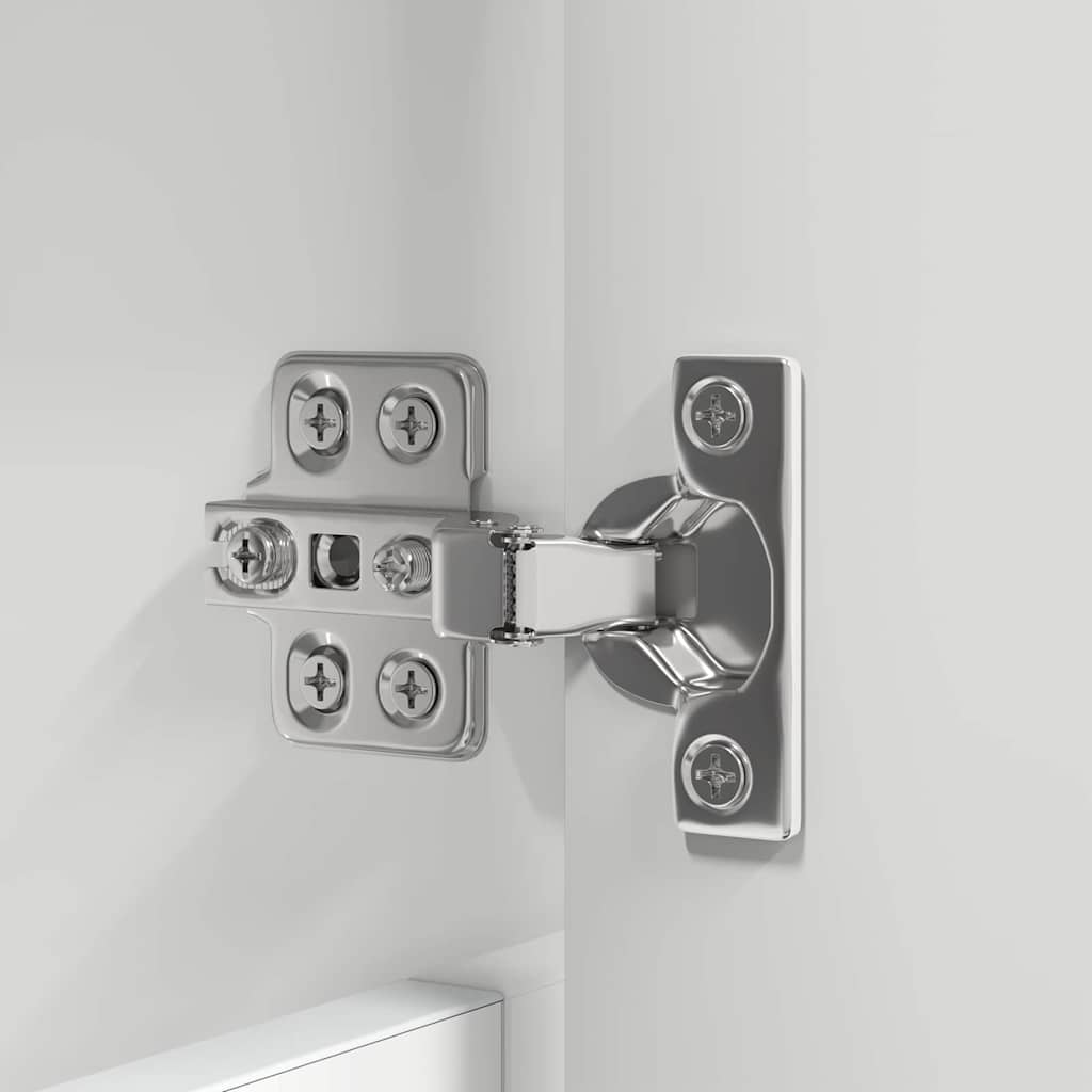 Set di mobili per il bagno con cassetto 4 pcs Bianco Lucido 3403844