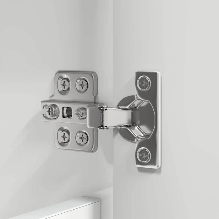 Set di mobili per il bagno con cassetto 4 pcs Bianco Lucido 3403844