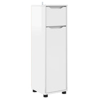 Set di mobili per il bagno con cassetto 4 pcs Bianco Lucido 3403844