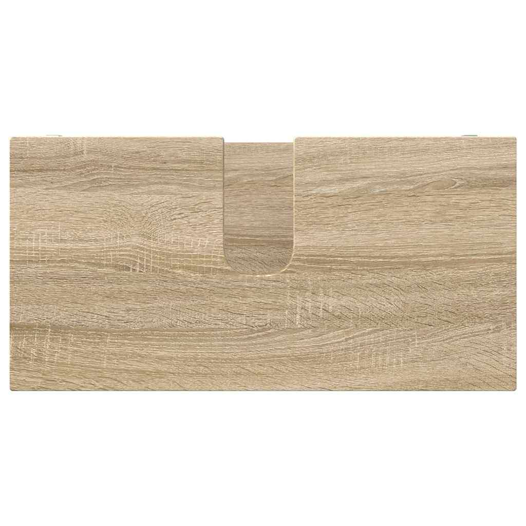 Set di mobili per il bagno con cassetto 3 pcs Rovere Sonoma 3403852