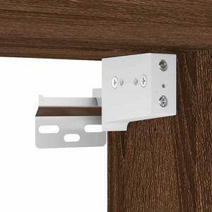 Set di mobili per il bagno con cassetto 3 pcs Rovere Marrone 3403857