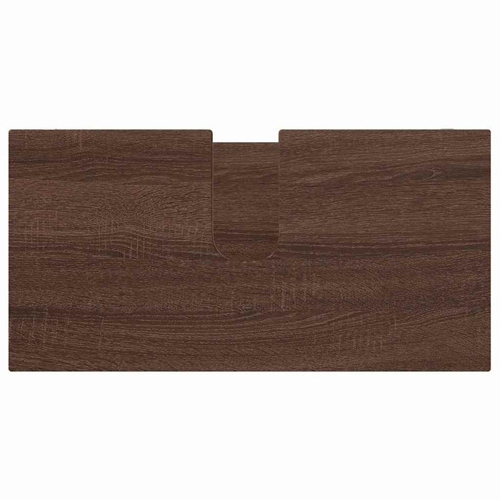 Set di mobili per il bagno con cassetto 3 pcs Rovere Marrone 3403857