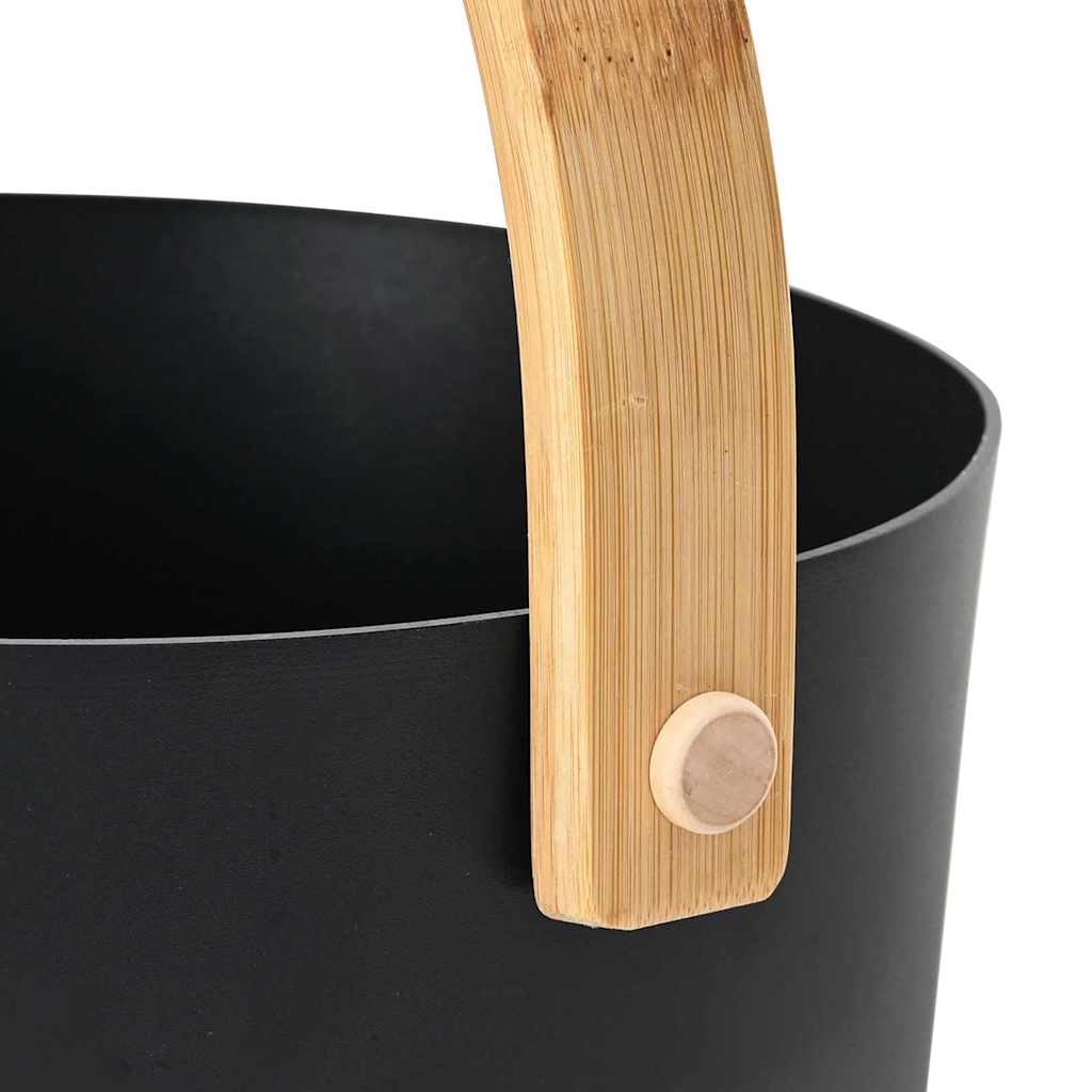 Set Secchio Sauna 2 pcs Nero 8.5 x 8 x 4.5 cm Alluminio 42023426