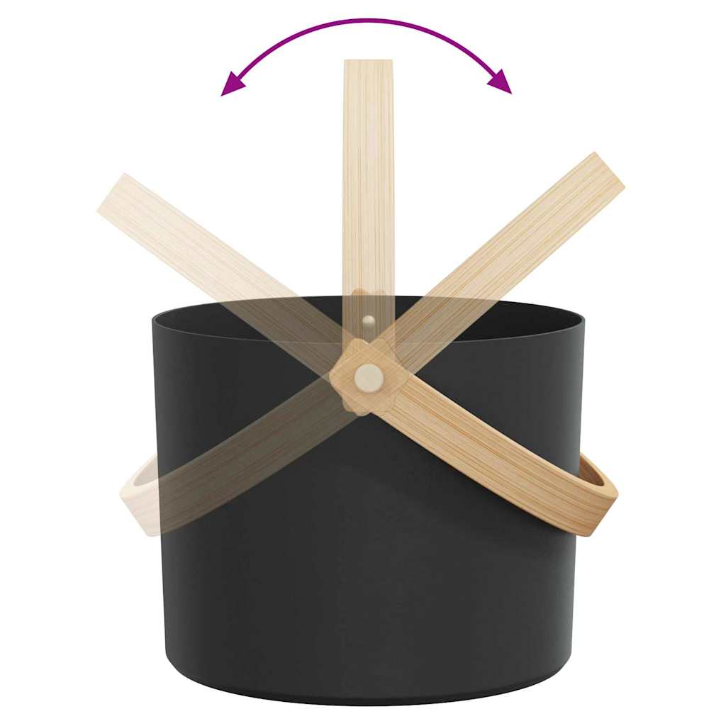 Set Secchio Sauna 4 pcs Nero 8.5 x 8 x 4.5 cm Alluminio 42023427