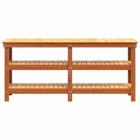 Banco da lavoro Marrone cerato 181.5 x 50 x 80 cm Pino massello 858259