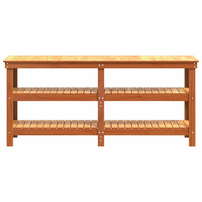 Banco da lavoro Marrone cerato 181.5 x 50 x 80 cm Pino massello 858259