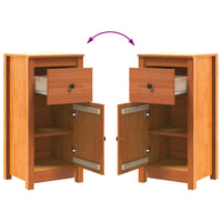 Credenza Marrone cerato 39 x 34,5 x 80 cm Pino massello 864036