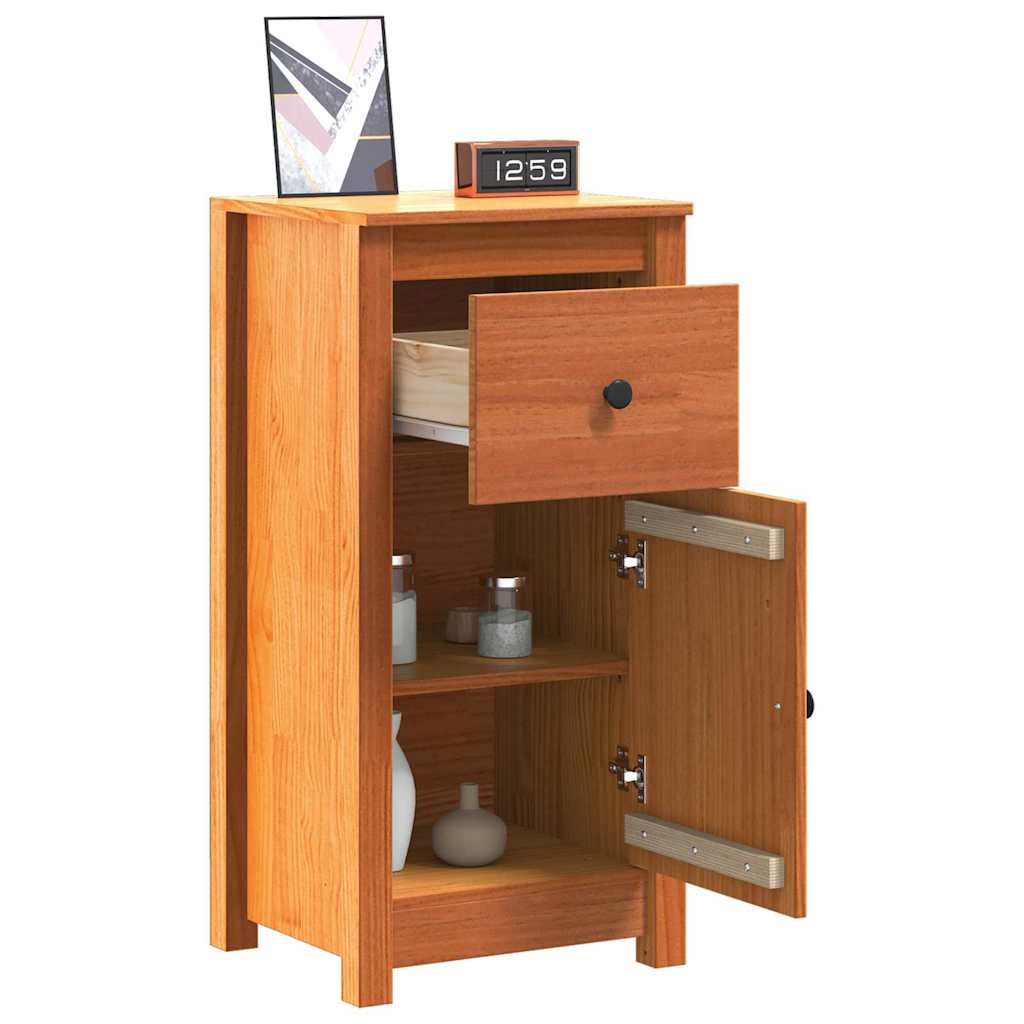 Credenza Marrone cerato 39 x 34,5 x 80 cm Pino massello 864036