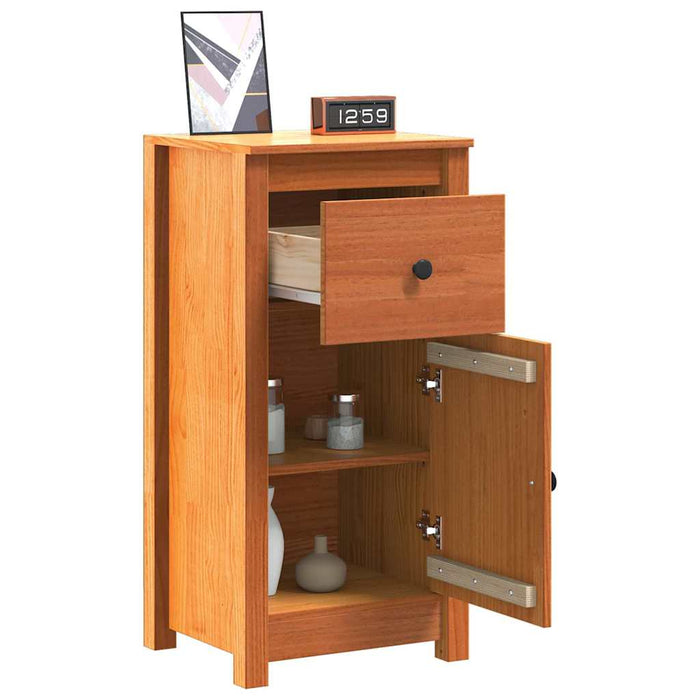 Credenza 2 pcs Marrone cerato 39 x 34,5 x 80 cm Pino massello 864037