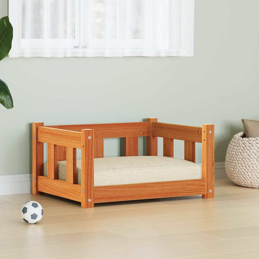 Letto per Cani Marrone cerato 55 x 45 x 28 cm Pino massello 867652
