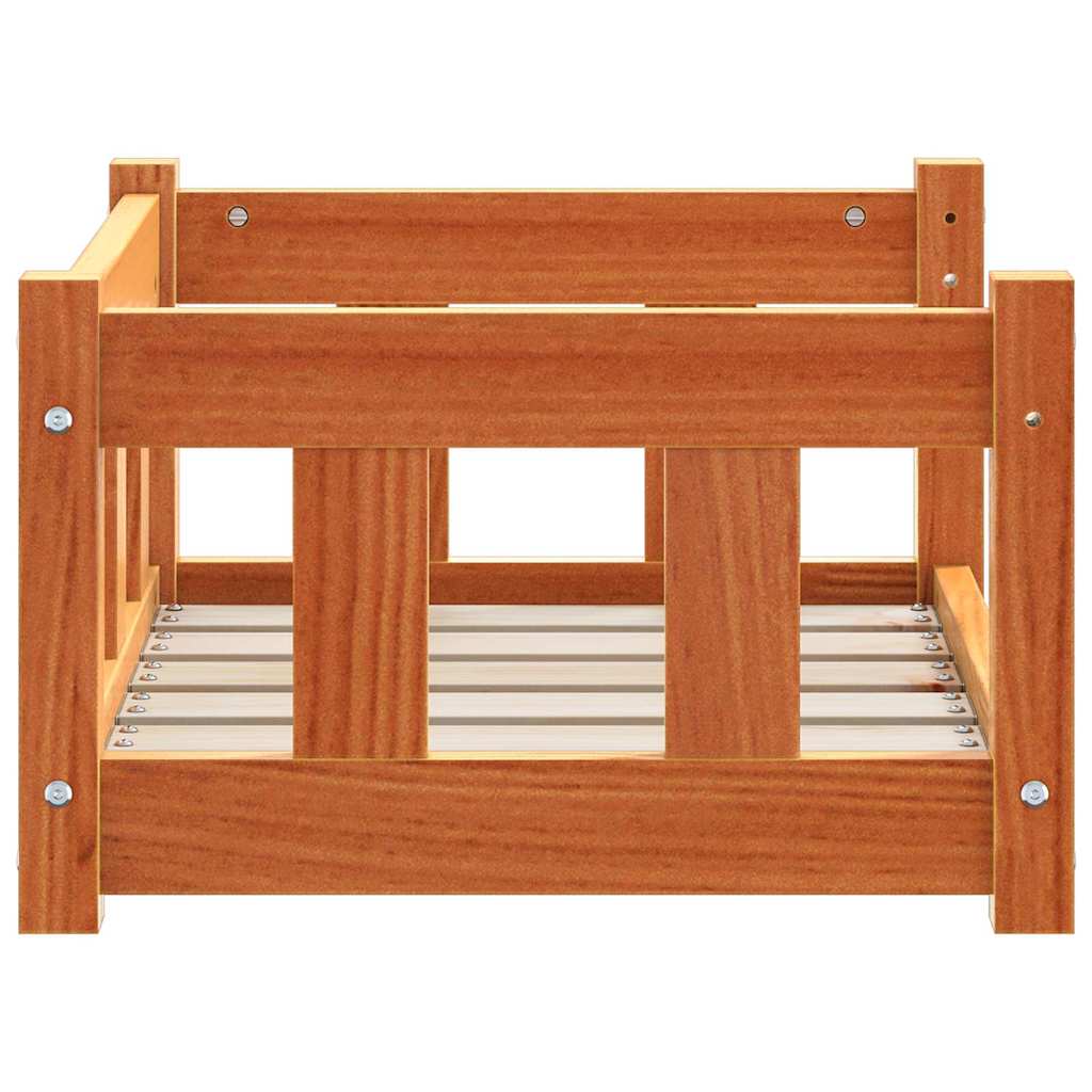 Letto per Cani Marrone cerato 55 x 45 x 28 cm Pino massello 867652