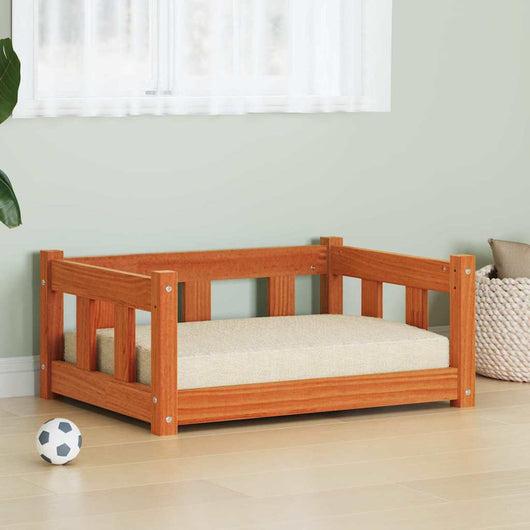 Letto per Cani Marrone cerato 65,5 x 50,5 x 28 cm Pino massello 869883