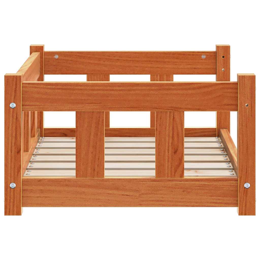 Letto per Cani Marrone cerato 65,5 x 50,5 x 28 cm Pino massello 869883
