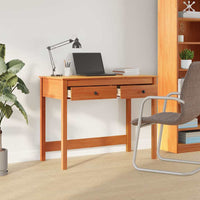 Scrivania Max Marrone 100 x 50 x 78 cm Pino massello 870015