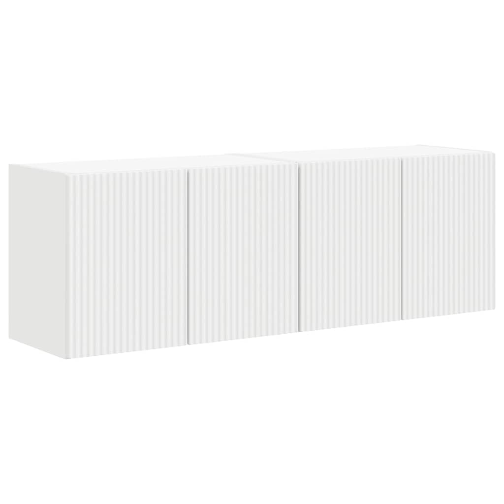 Mobile TV da parete 2 pcs Bianco 59,5 x 31 x 40 cm 892330