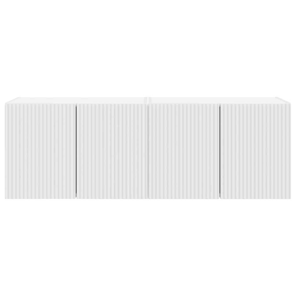 Mobile TV da parete 2 pcs Bianco 59,5 x 31 x 40 cm 892330