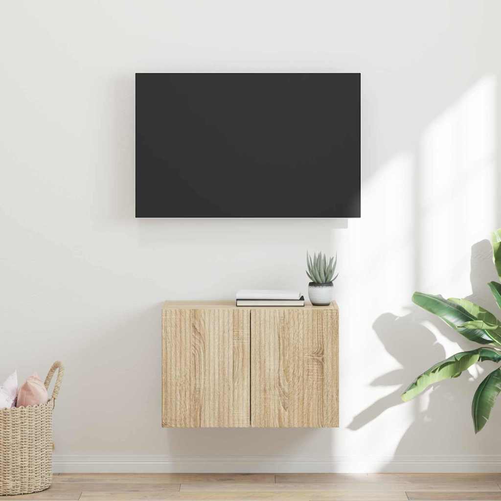 Mobile TV da parete Rovere Sonoma 59,5 x 31 x 40 cm 892333