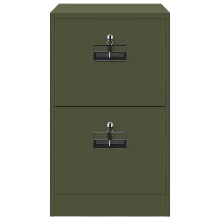 Armadio per File con cassetto Verde oliva 44 x 50 x 106.5 cm 891596