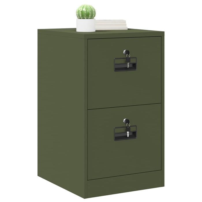 Armadio per File con cassetto Verde oliva 44 x 50 x 106.5 cm 891596