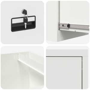 Armadio per File con cassetto Bianco 44 x 50 x 106.5 cm 891597
