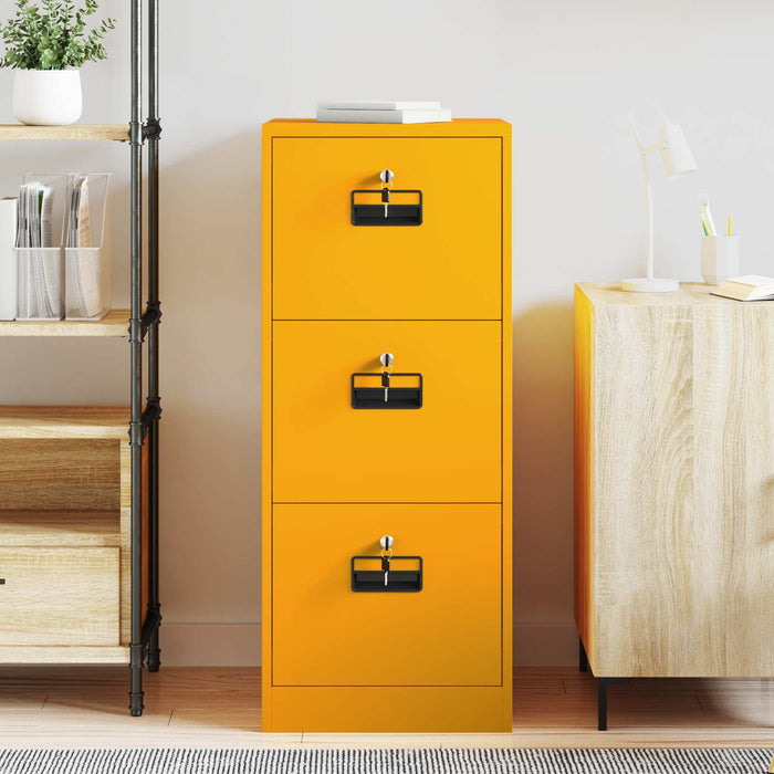 Armadio per File con cassetto Giallo senape 44 x 50 x 106.5 cm 891601